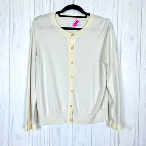 SWEATER Cardigan Cream XL by Kate Spade New York
